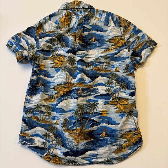 Crew Cuts 4-5 Kids Hawaiian Shirt Button Down - Picture 2 of 5